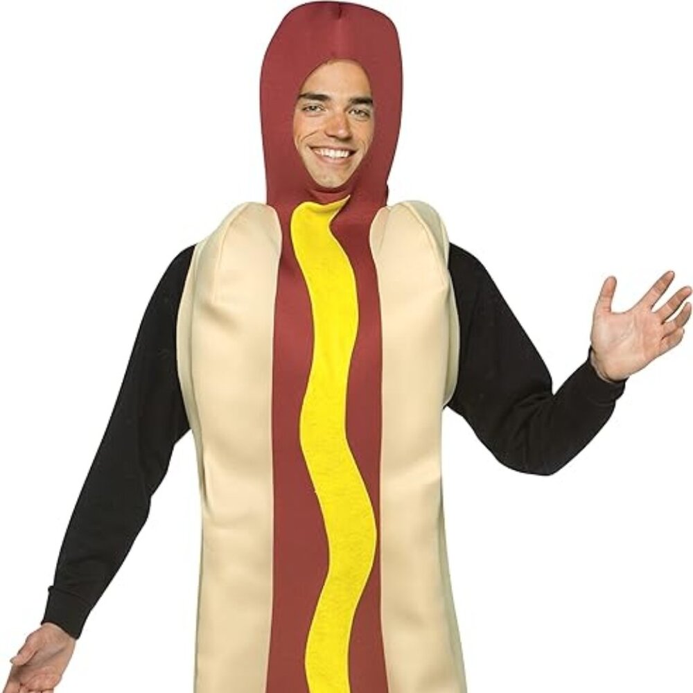 Funny Hot Dog Halloween Costume Adult One Size Fits Most